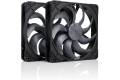 Noctua NF-A14x25 G2 PWM Sx2-PP chromax.svart 2-pack