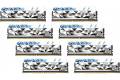 G.Skill 128GB (8x16GB) DDR4 3600MHz CL14 Trident Z Royal Elite RGB Silver