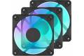 Fractal Design Dynamic 3 12 RGB Svart 3-pack