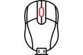 MOUSE USB OPTICAL WRL GAMING FORGE GM340 WRL VIOLET MSI