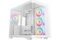 DeepCool CG530U 4F WH datorchassi ATX böjt härdat glas