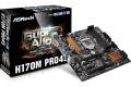 ASRock H170M Pro4S Bundkort - Intel H170 Express - Intel LGA1151 socket - DDR4 RAM - Micro-ATX