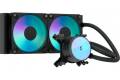 Fractal Radius RGB 240mm -vattenkylare (svart)