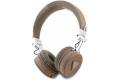 GUESS Bluetooth ENC GUBH70PGTSPSW Brown Grained Classic Round Shape Headphones