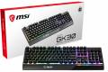 MSI Vigor GK30 USB Wired Gaming Keyboard with RGB Backlight and Water Repellent