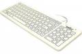 Wetkeys - SF09-02-V4 - Wetkeys SterileFLAT Antibacterial Medical Washable Keyboard (White) (USB) - Cable Connectivity -