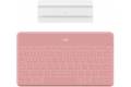 Logitech Keys-to-Go Ultra-light, Ultra-Portable Bluetooth Keyboard for iPhone, iPad, and Apple TV with iPhone Stand - Pink