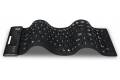 Adesso AKB-222UB USB Antimicrobial Foldable water proof 108-key compact size keyboard, 0.43' x 15.00' x 4.82' (Black)