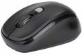 Manhattan 2.4G Wireless Optical Ergonomic Mouse - With Auto Power Management, 800/1200 / 1600 Dpi, Four Ons With Scroll Wheel - For Laptops.