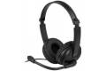 Aluratek - Wired USB Stereo Headset with Boom Mic - Black