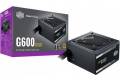 Cooler Master G600 Gold Power Supply, 600W 80+ Gold Efficiency, Intel ATX Version 2.52, Fixed Flat Black Cables. Quiet HDB Fan, 5 Year Warranty