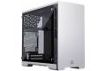 MetallicGear Neo Mini V2 Series Mini-ITX Case, Compact Chassis, Sand blasted aluminum, Tempered Glass panel, liquid cooling ready - Silver