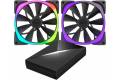 NZXT Aer RGB datorfläkt 140mm dual set med HUE+