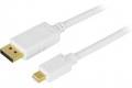 Deltaco DisplayPort till Mini-DisplayPort-kabel 1m