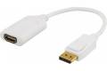 DELTACO DisplayPort till HDMI-adapter