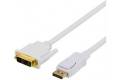 Deltaco DisplayPort till DVI-kabel 3m