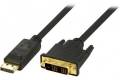 Deltaco DisplayPort till DVI monitorkabel
