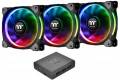 Thermaltake Riing Plus RGB 140mm 3-pack med kontroller