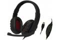 LogiLink Stereo 1x USB-A plug boom microphone gaming black/red