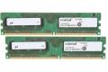 CRUCIAL DDR2 PC6400 2GB KIT CL6 Kit w/two matched DDR2 PC6400 1GB CL6