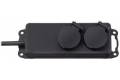 Brennenstuhl Extension socket IP44 2-way black 2m H07RN-F 3G1.5