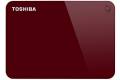 Toshiba Canvio Advance - Hårddisk - 2 TB - extern (portabel) - USB 3.0 - glossy piano red