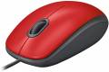Logitech M110 Silent Kabelansluten 1,000dpi Mus Röd